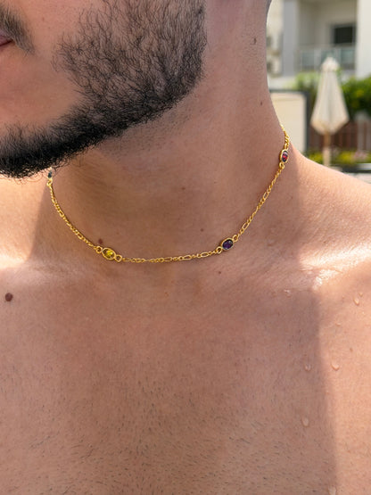 PRIME Figaro Chain Sterling Silver 925s-Fine Gold Plated
