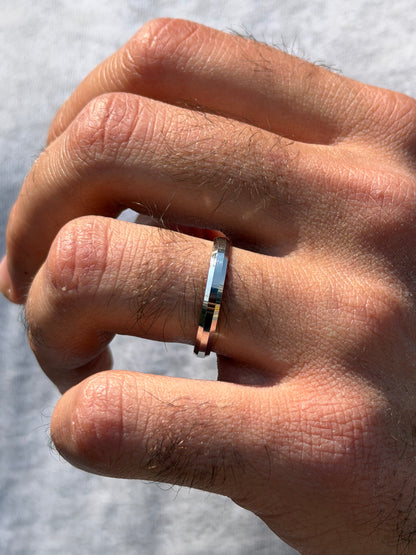 Sleek band -for Men's Sterling Silver 925s