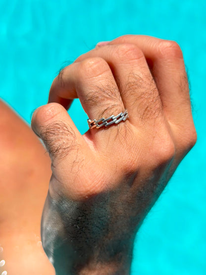 Linker Ring in Sterling Silver 925s