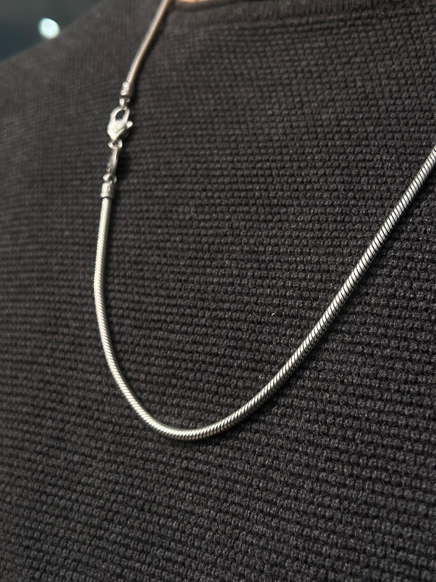 Thick Rattail Necklace For Men Sterling Silver925-64.5cm