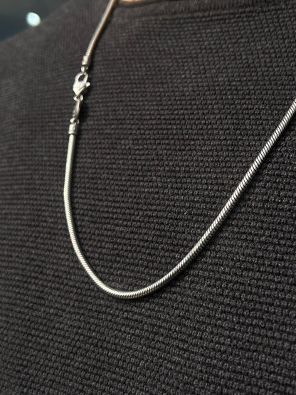 Thick Rattail Necklace For Men Sterling Silver925-64.5cm