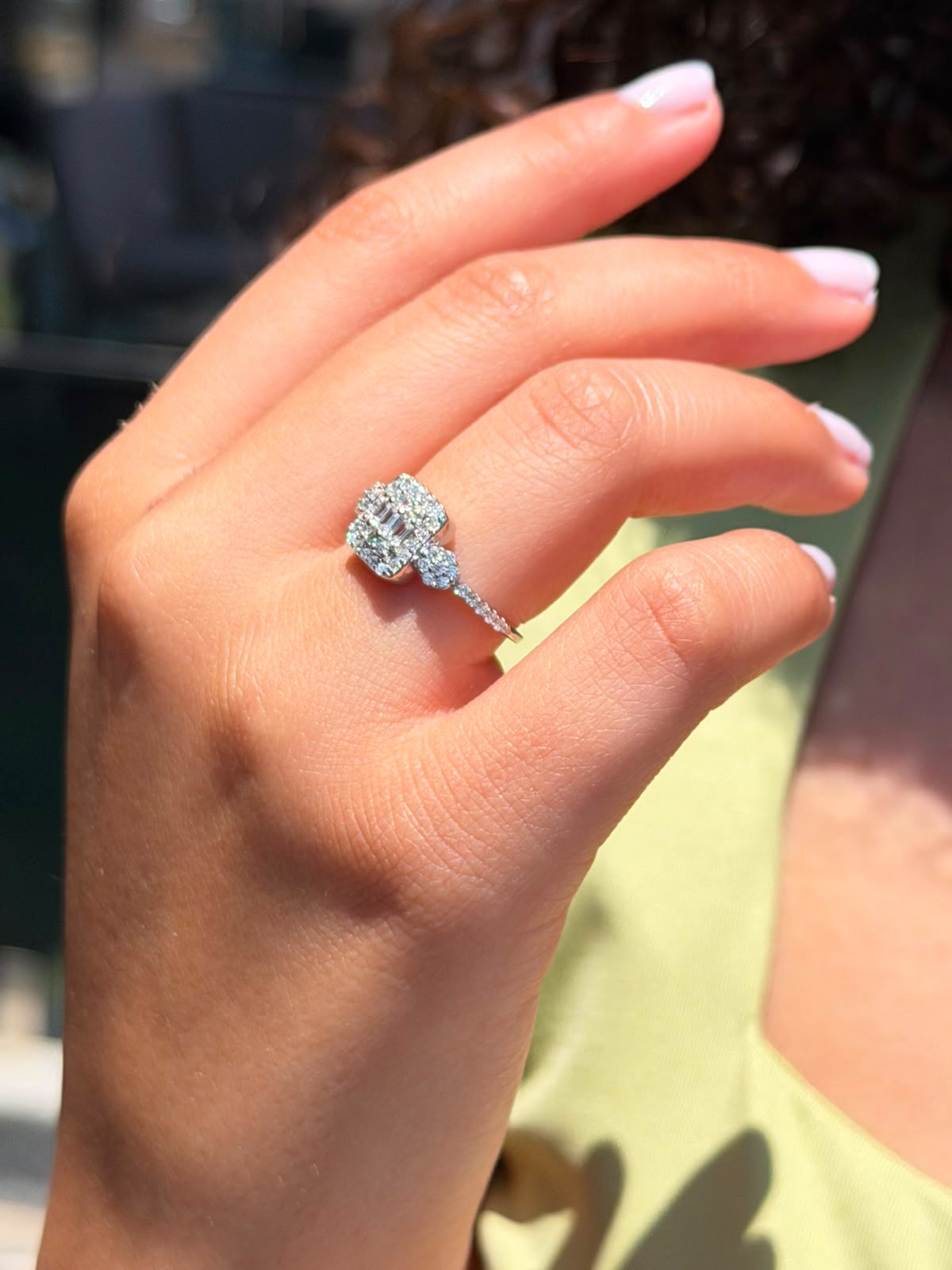 Shinequad Ring in Sterling Silver -925s