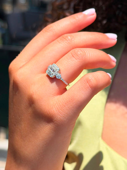 Shinequad Ring in Sterling Silver -925s