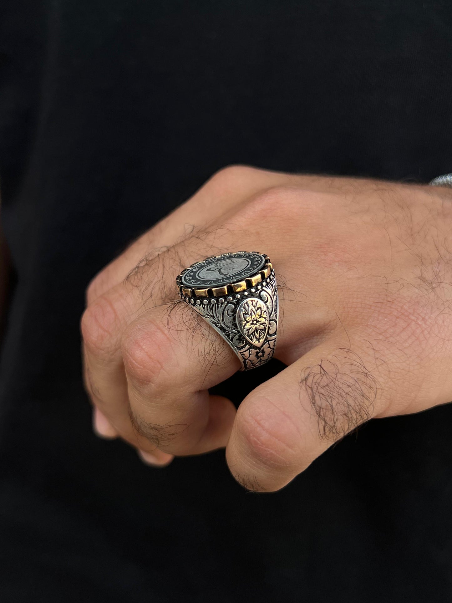 Islamic Ring(حَسْبِيَ اللَّهُ) -for Men's Sterling Silver 925s