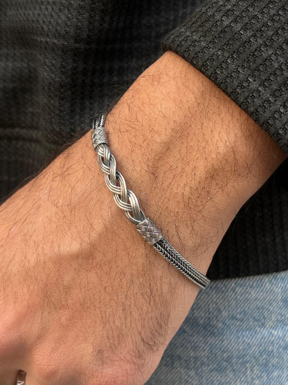 VTG Bracelet in Sterling Silver 925s-(19cm+3,5cm)