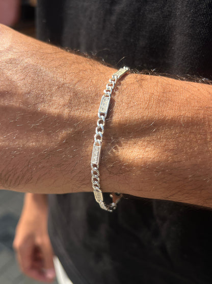 Versace ✖️Grommet Bracelet Sterling Silver 925s-(20,5cm-5mm)