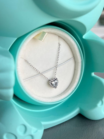 Blue Cute Teddy Bear Valentine’s Box -Natural Rose🧸