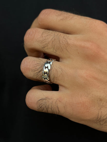 Thin Grommet band Ring -for Men's Sterling Silver 925s