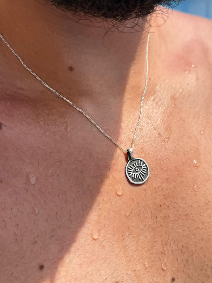 Oxizid Evil Eye Necklace in Sterling Silver 925s