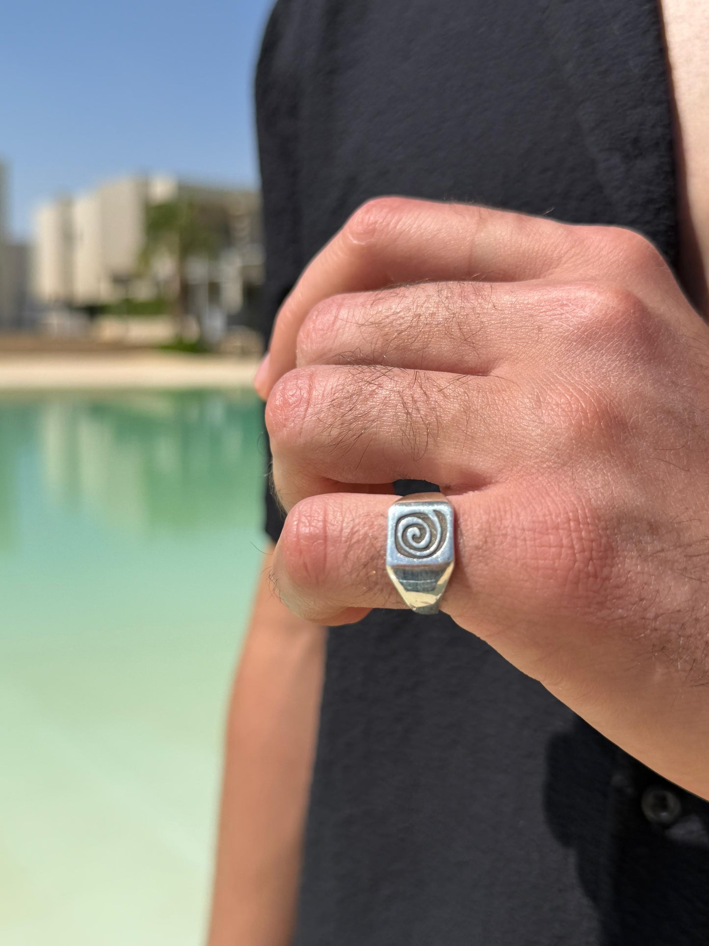 Spiral Cord Ring in Sterling Silver 925s