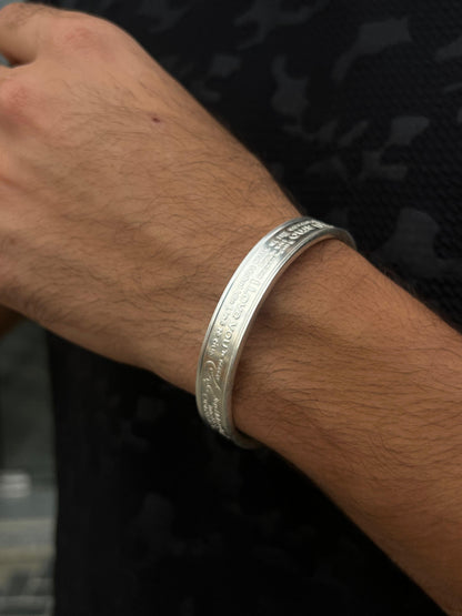 BTC Pure 999 Fine Silver -50g - “I LOVE YOU” 100 Languages Bangle