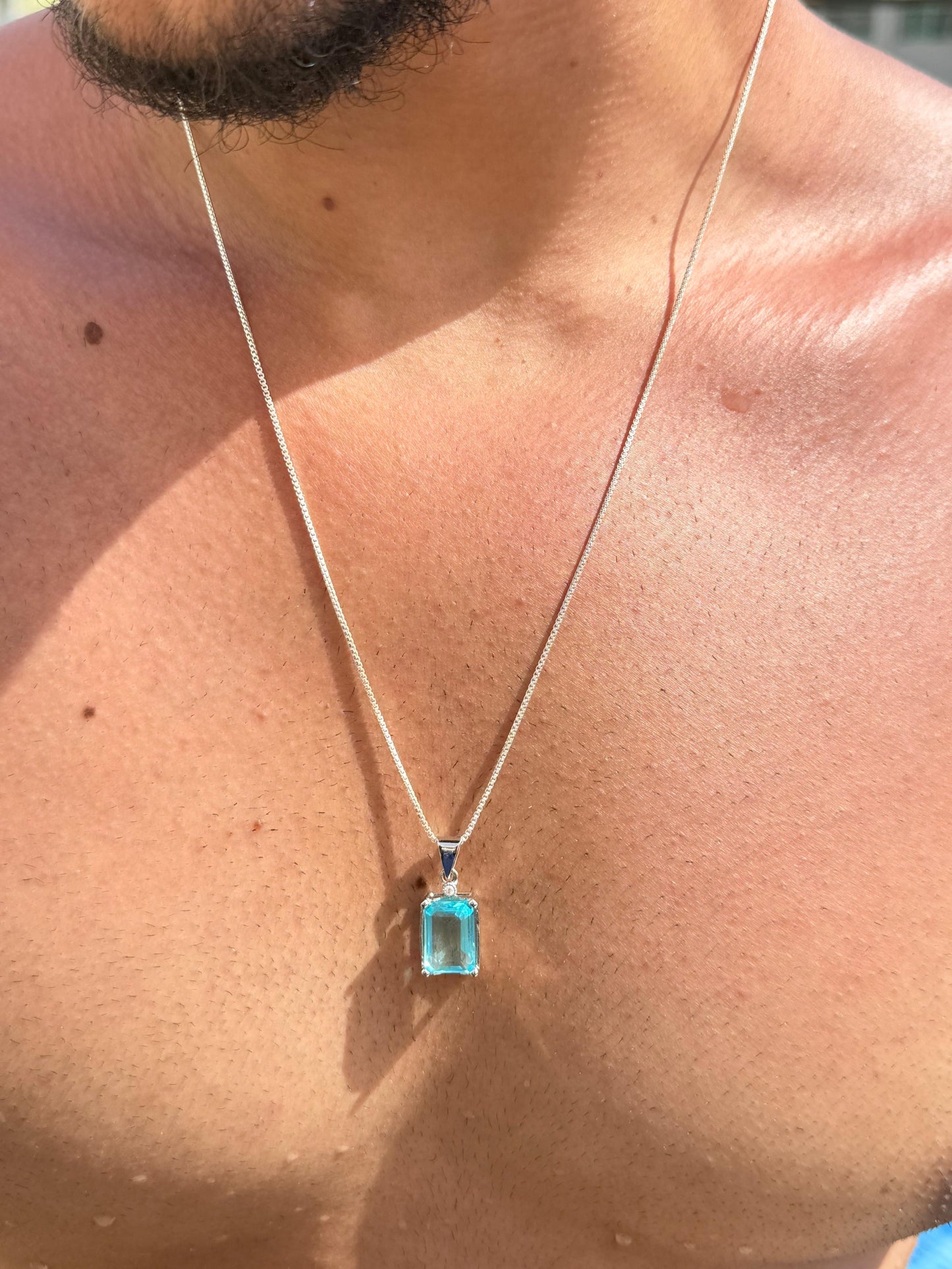 AquaMan Necklace in Sterling Silver 925s