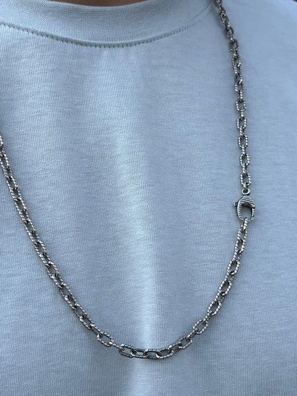Shadow Link Necklace for Men's Sterling Silver 925s
