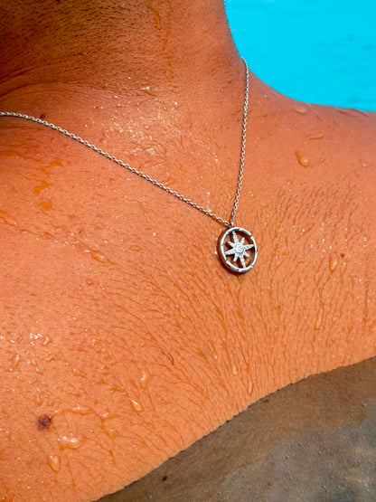 Northstar Necklace for Men's Sterling Silver 925s -48cm