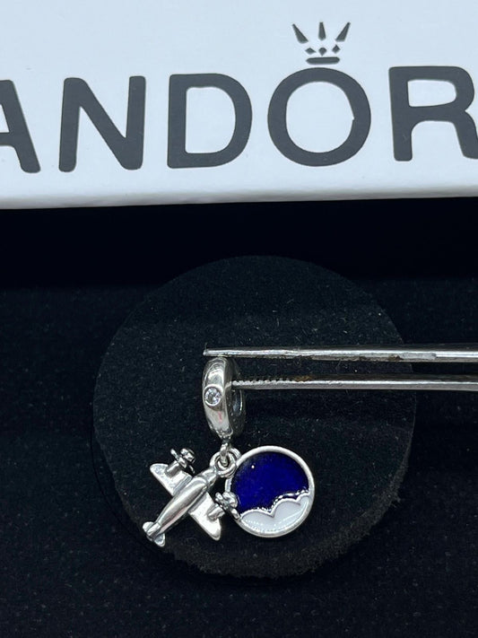 Pandora propeller plane  dangle charm✈️