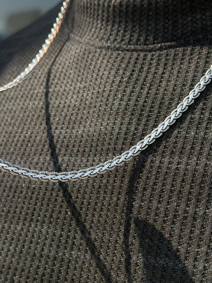 Franko Link Chain For Men Sterling Silver925 -(64cm-4mm)