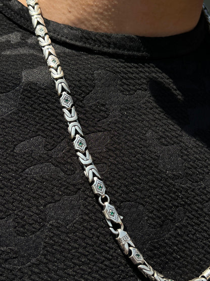 Lotus Necklace for Men's Sterling Silver 925s