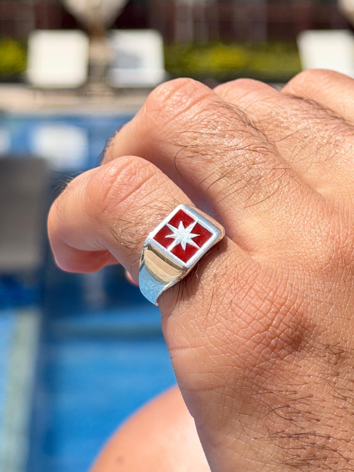 RED Northbound Ring in Sterling Silver 925s