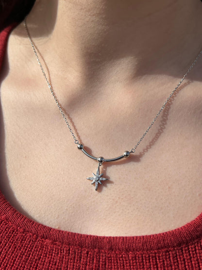 Diago North Necklace in Sterling Silver 925s