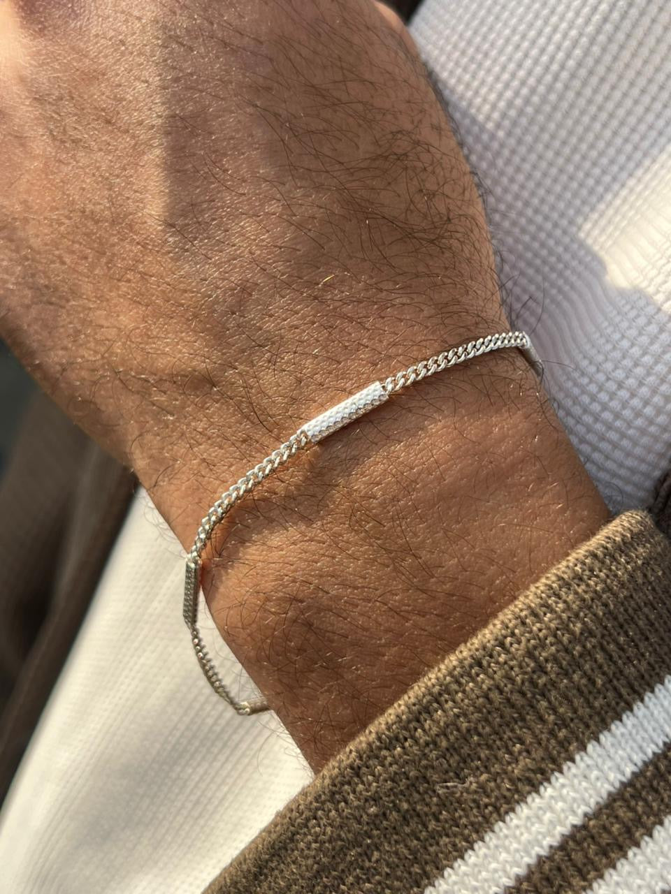 Diamond Bar Grommet-S925 Sterling Silver