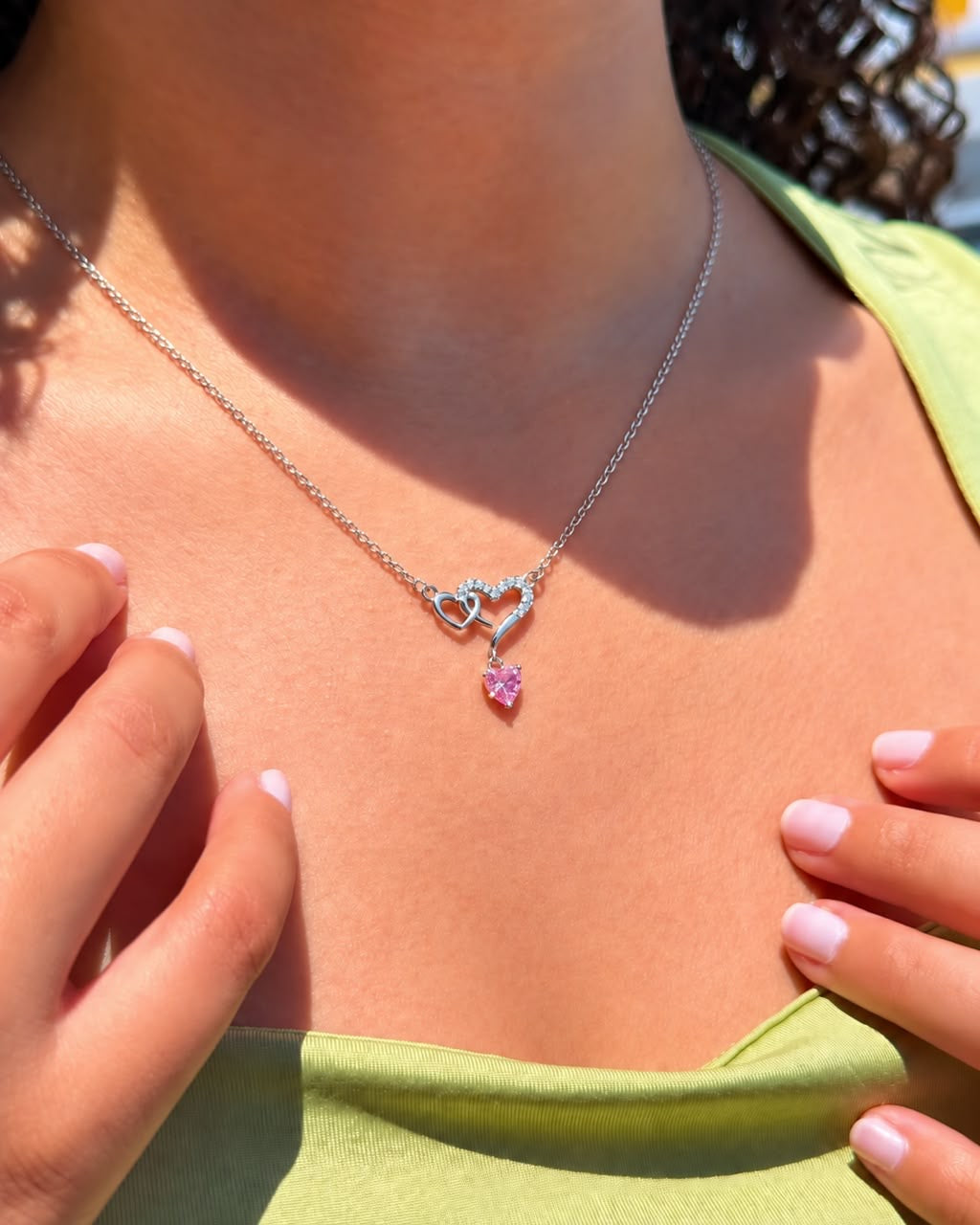 Heartelle Necklace in Sterling Silver 925s