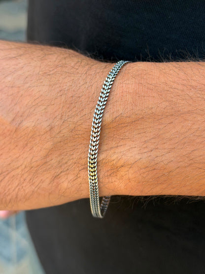 DRAGON BONE-S925 Sterling Silver Bracelet