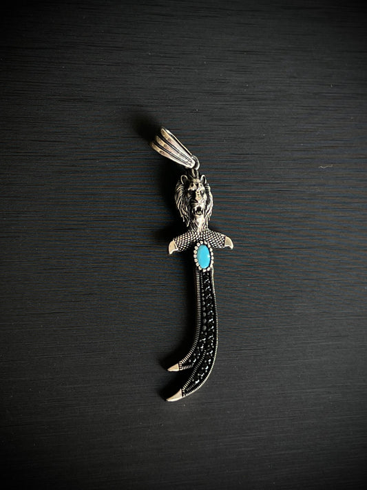King Sword Pendant – S925 Silver-6cm