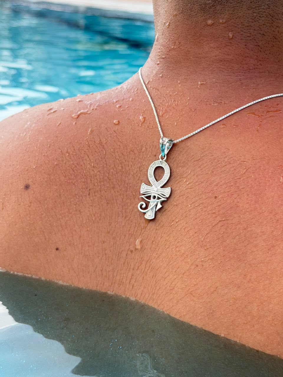 Nefra Necklace for Men's Sterling Silver 925s