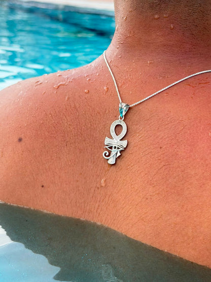 Nefra Necklace for Men's Sterling Silver 925s