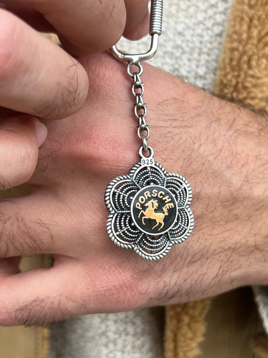 Porsche Key Chain -Sterling Silver 925s