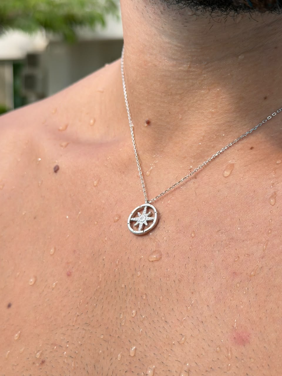 Northstar Necklace for Men's Sterling Silver 925s -48cm