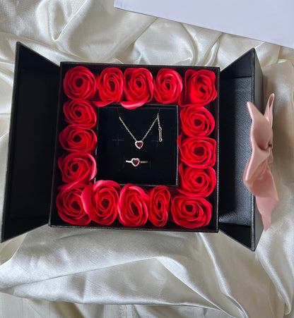 Large Black Flower Box 🖤🌹