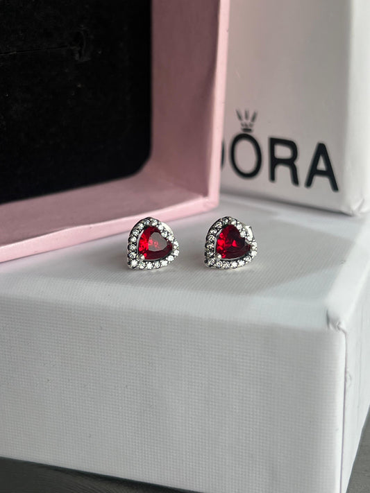 Sparkling Heart Earrings
