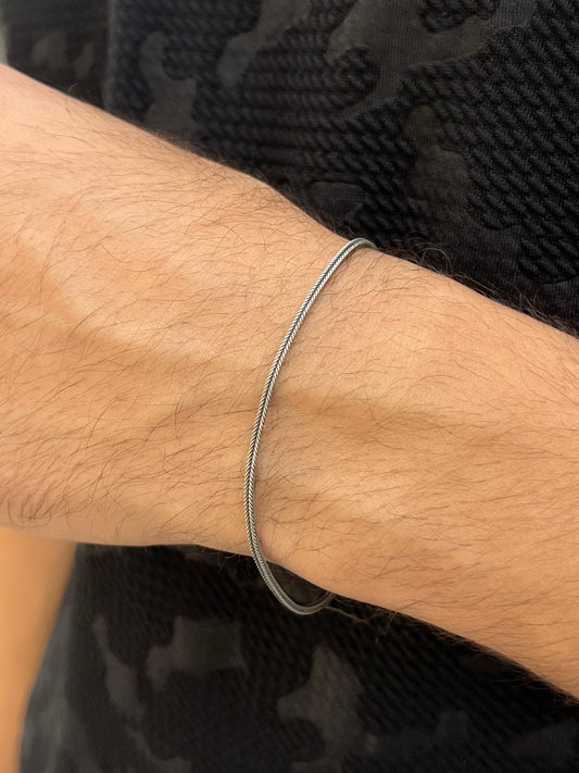Oxidized Costie Bracelet for Men's Sterling Silver 925s