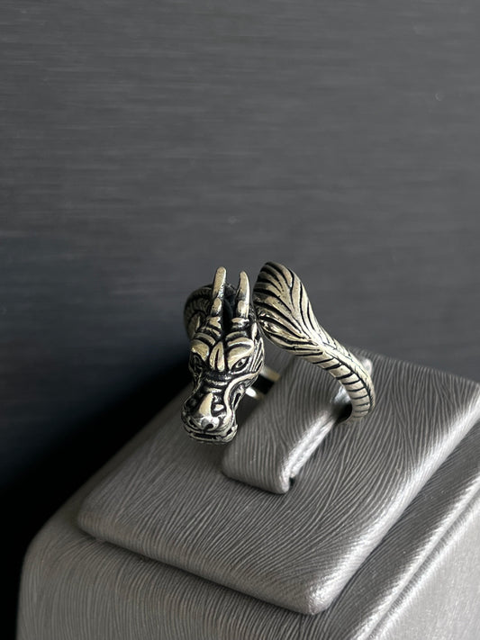 Dragon Face Ring -for Men's Sterling Silver 925s