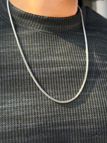Costie Necklace for Men's Sterling Silver 925s- 62cm-2mm