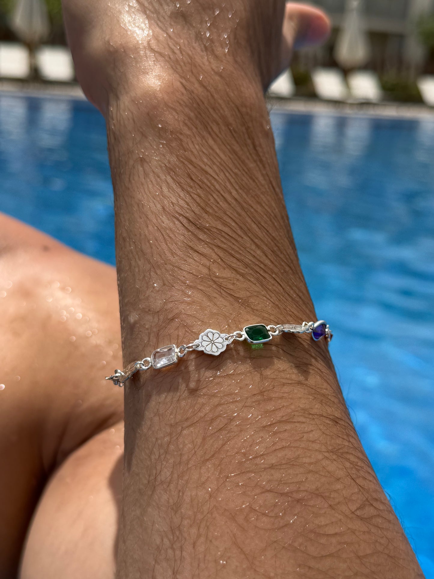 ZIRCONIA CHAOS Bracelet Sterling Silver 925s