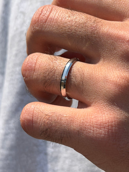 Sleek band -for Men's Sterling Silver 925s