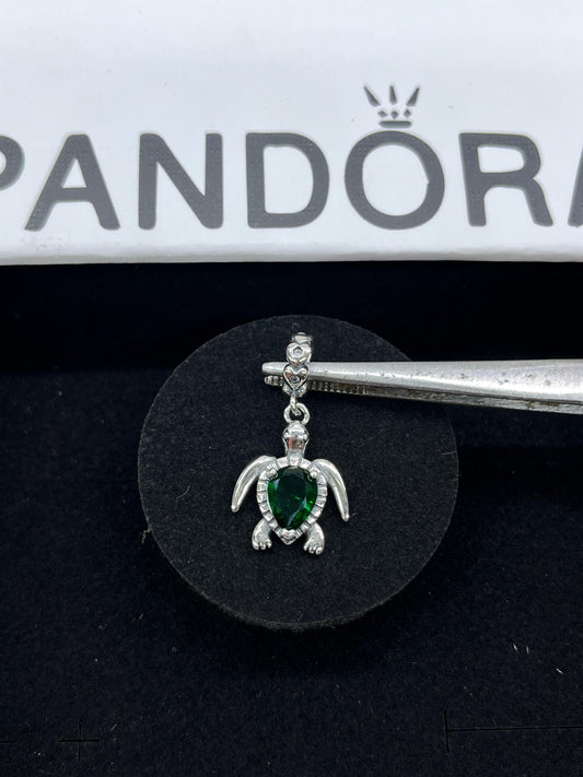 Small Green  Sparkling sea turtle Pandora Charm✨