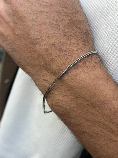 Oxidized Costie Bracelet for Men's Sterling Silver 925s