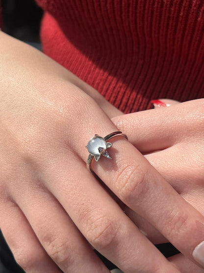 Unicorn Ring in Sterling Silver -925
