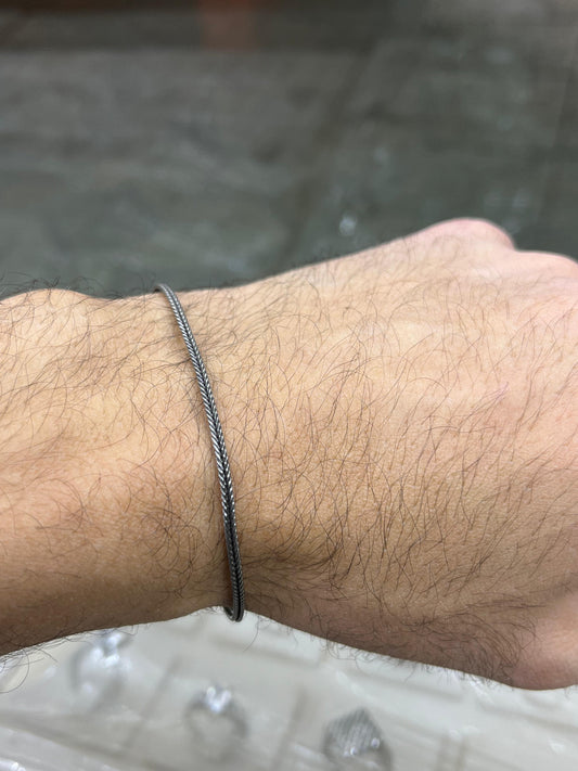Oxidized Costie Bracelet for Men's Sterling Silver 925s