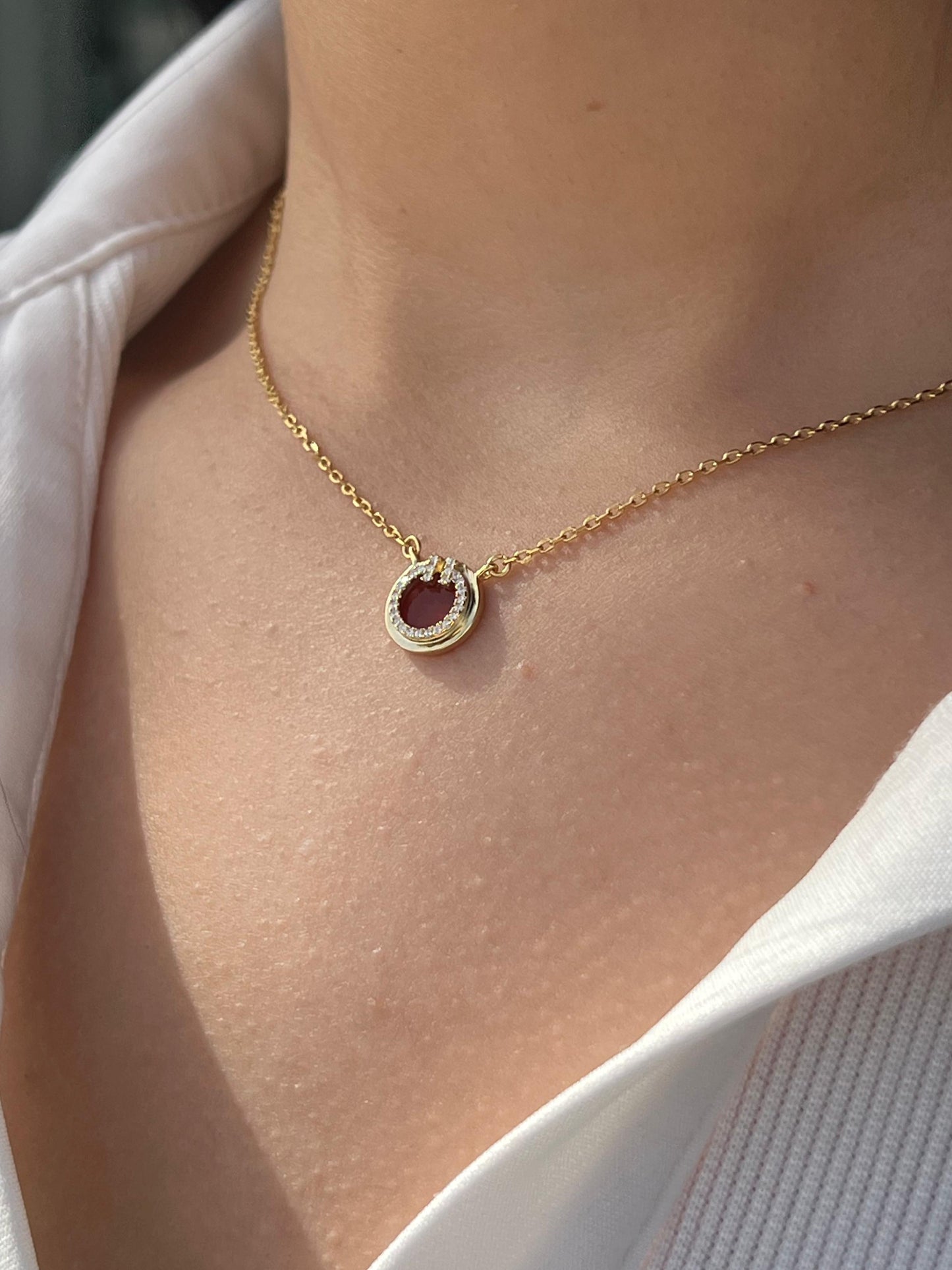 Fine Gold plated Necklace-in Sterling Silver -925