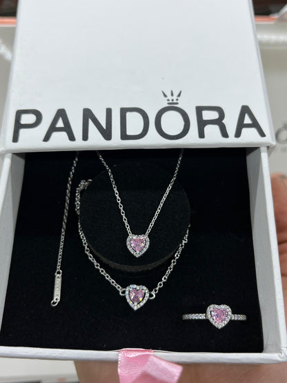 Original Pandora Trio Set with bracelet-Italian Silver 925
