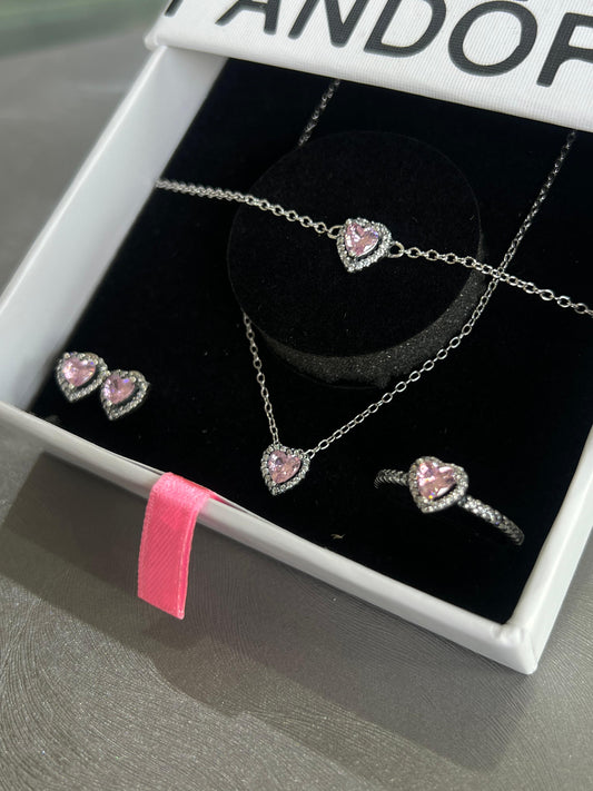 Full Heart Set - Italian Silver 925