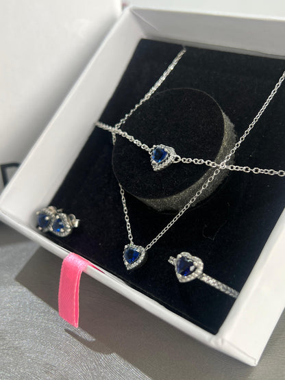 Full Heart Set - Italian Silver 925