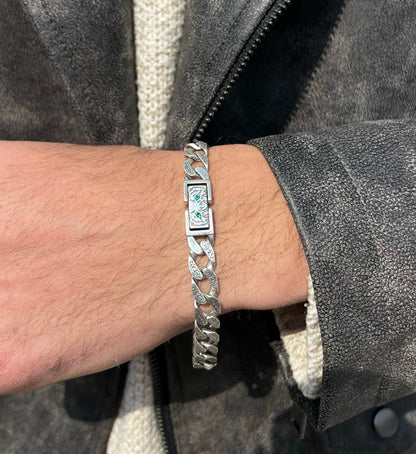 Tiger Chain Bracelet S925 Sterling Silver for men
