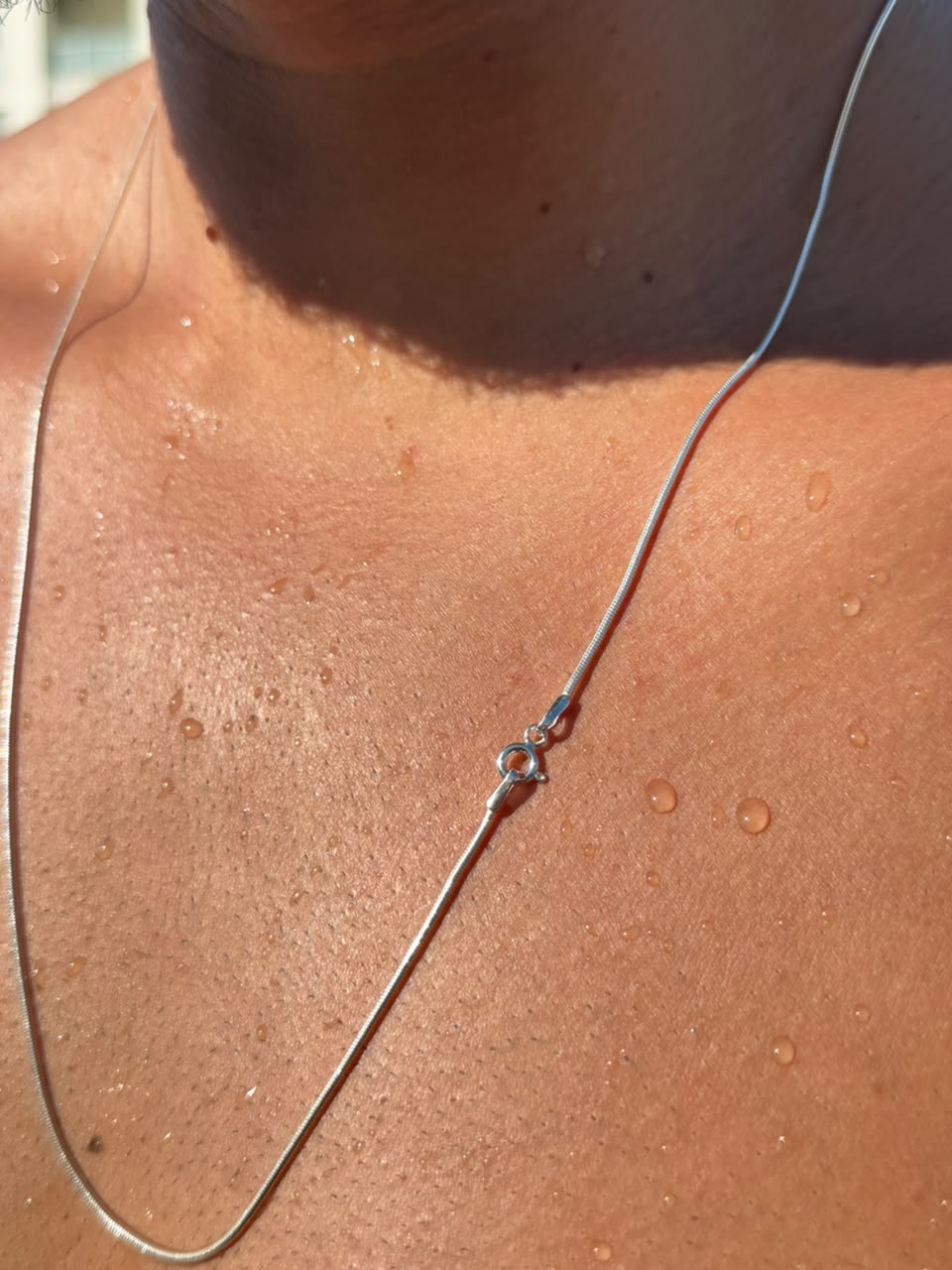 Rattail Necklace for Men's Sterling Silver 925s (1.5mm)