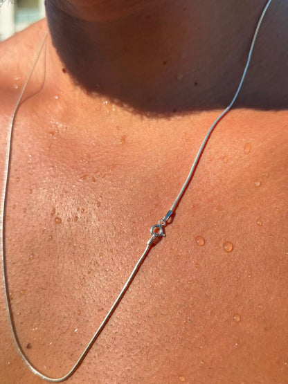 Rattail Necklace for Men's Sterling Silver 925s (1.5mm)