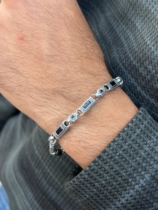 Guardian bracelet for men-Pure925s (21cm-7mm)